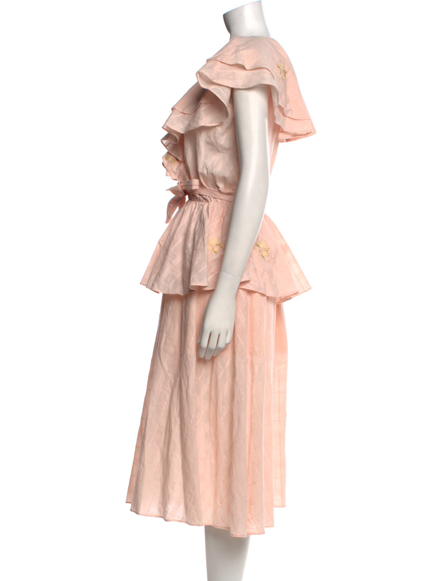 Innika Choo V-Neck Midi Length Dress