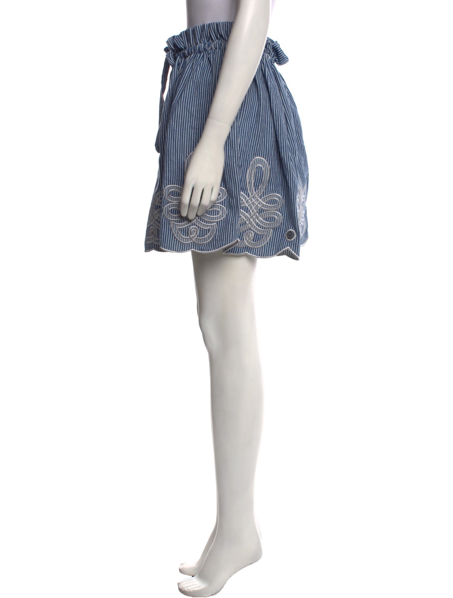 Innika Choo Striped Knee-Length Skirt w/ Tags