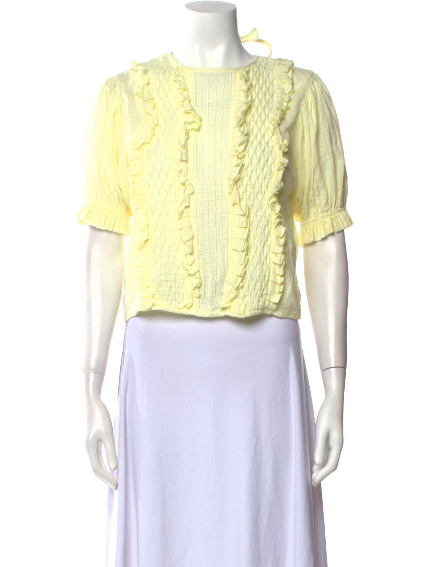 Innika Choo Bateau Neckline Short Sleeve Crop Top