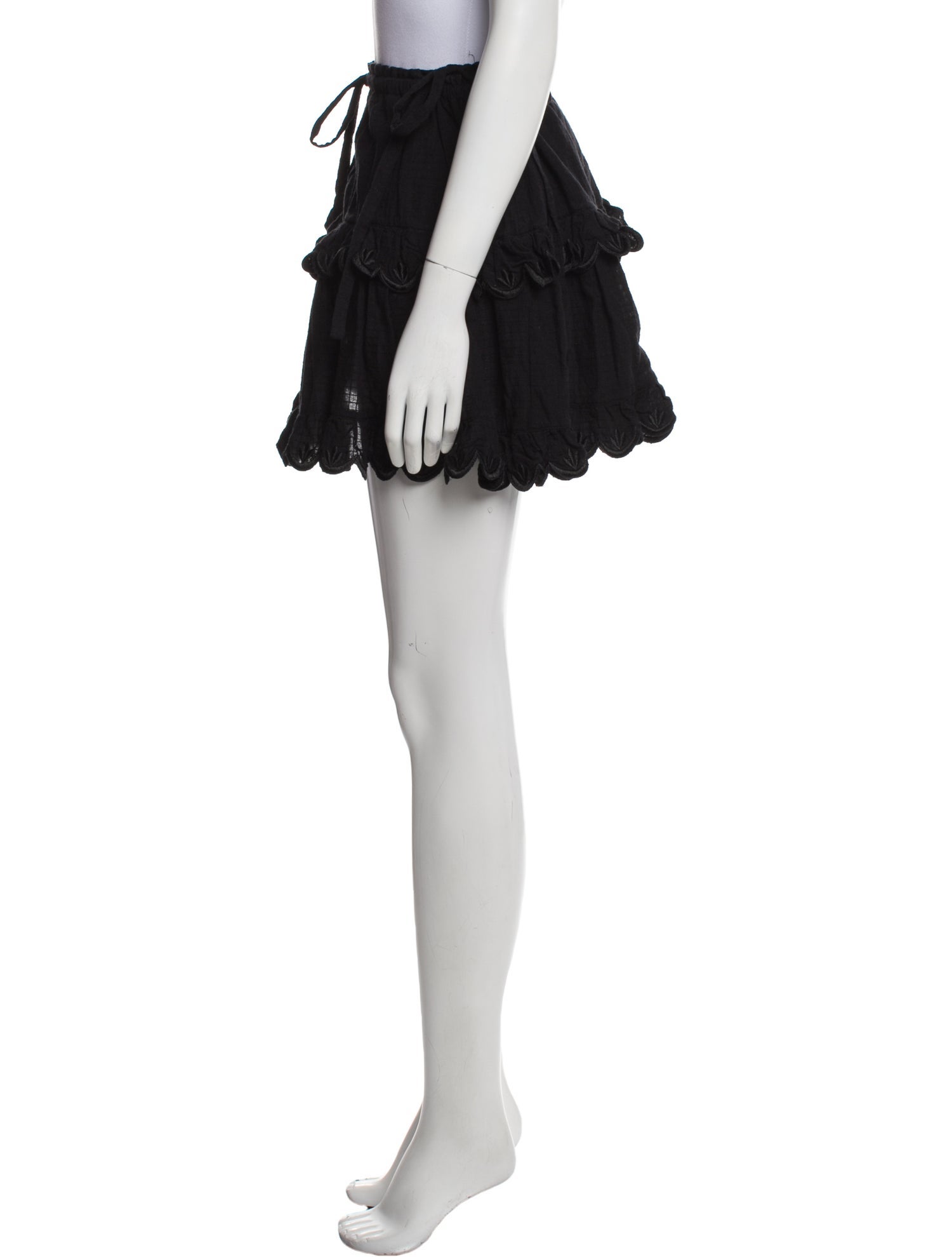 Innika Choo Embroidered Accent Mini Skirt