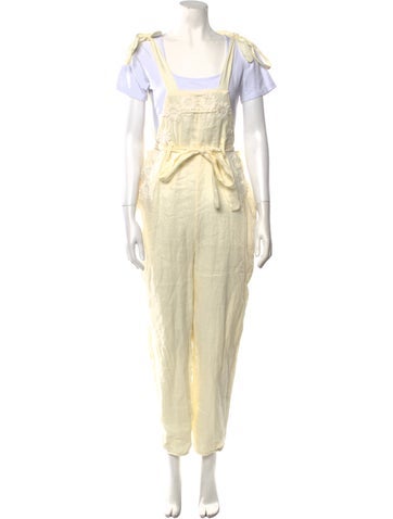 Innika Choo Pants Linen Skinny Leg One Size