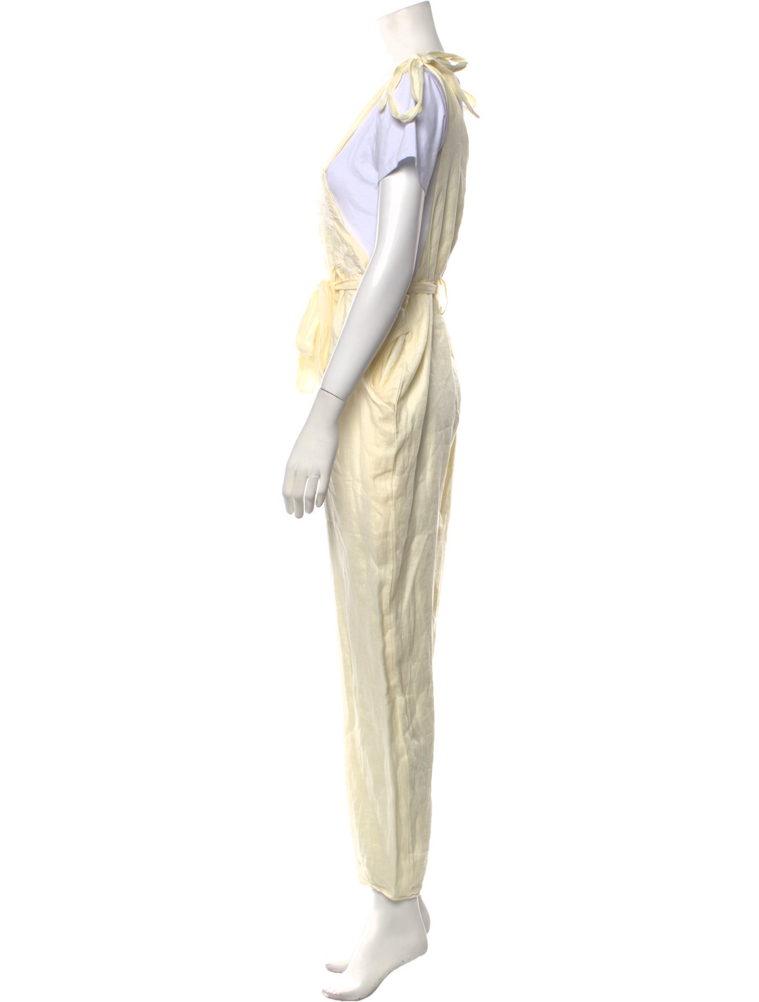 Innika Choo Linen Skinny Leg Pants