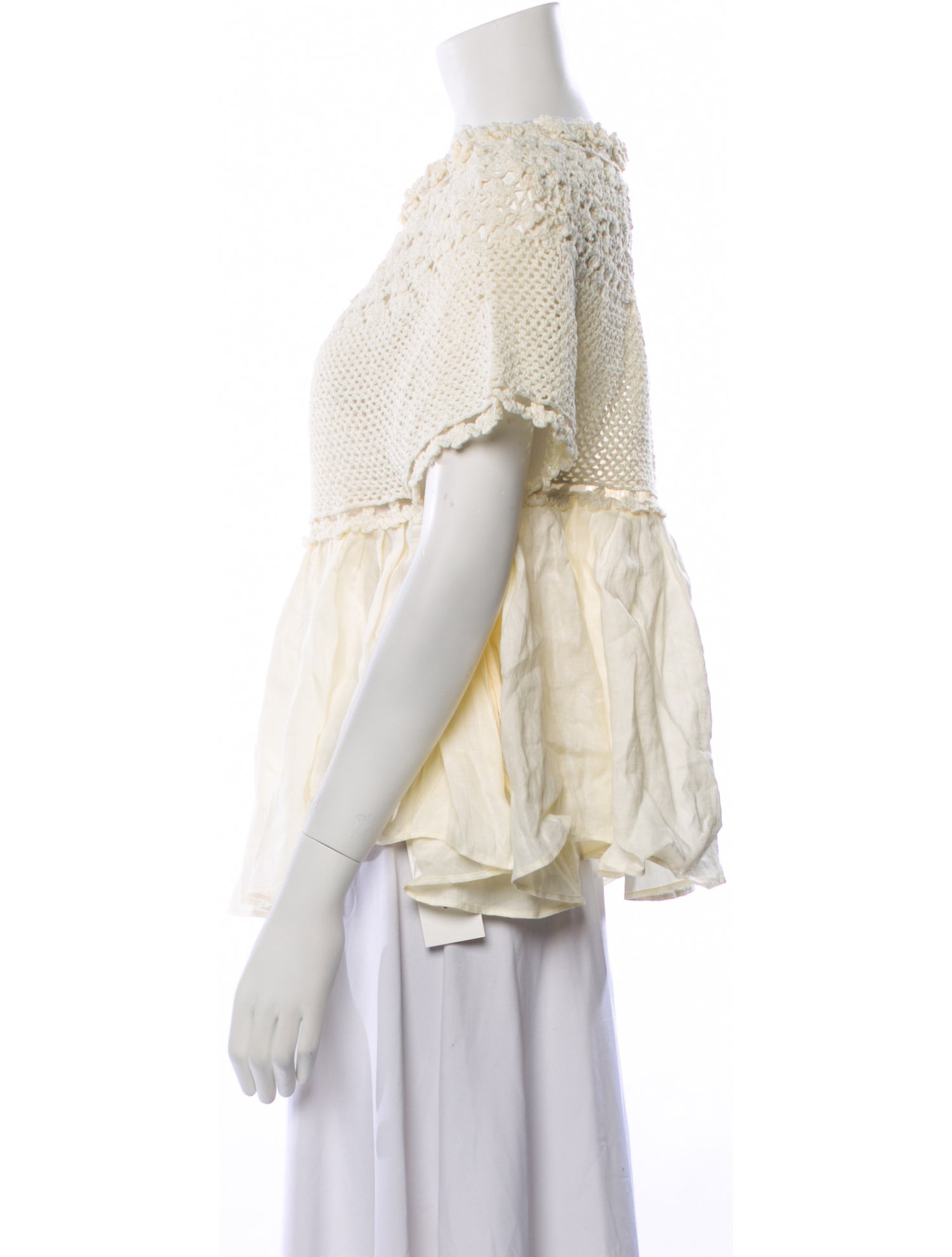 Innika Choo Linen Bateau Neckline Blouse