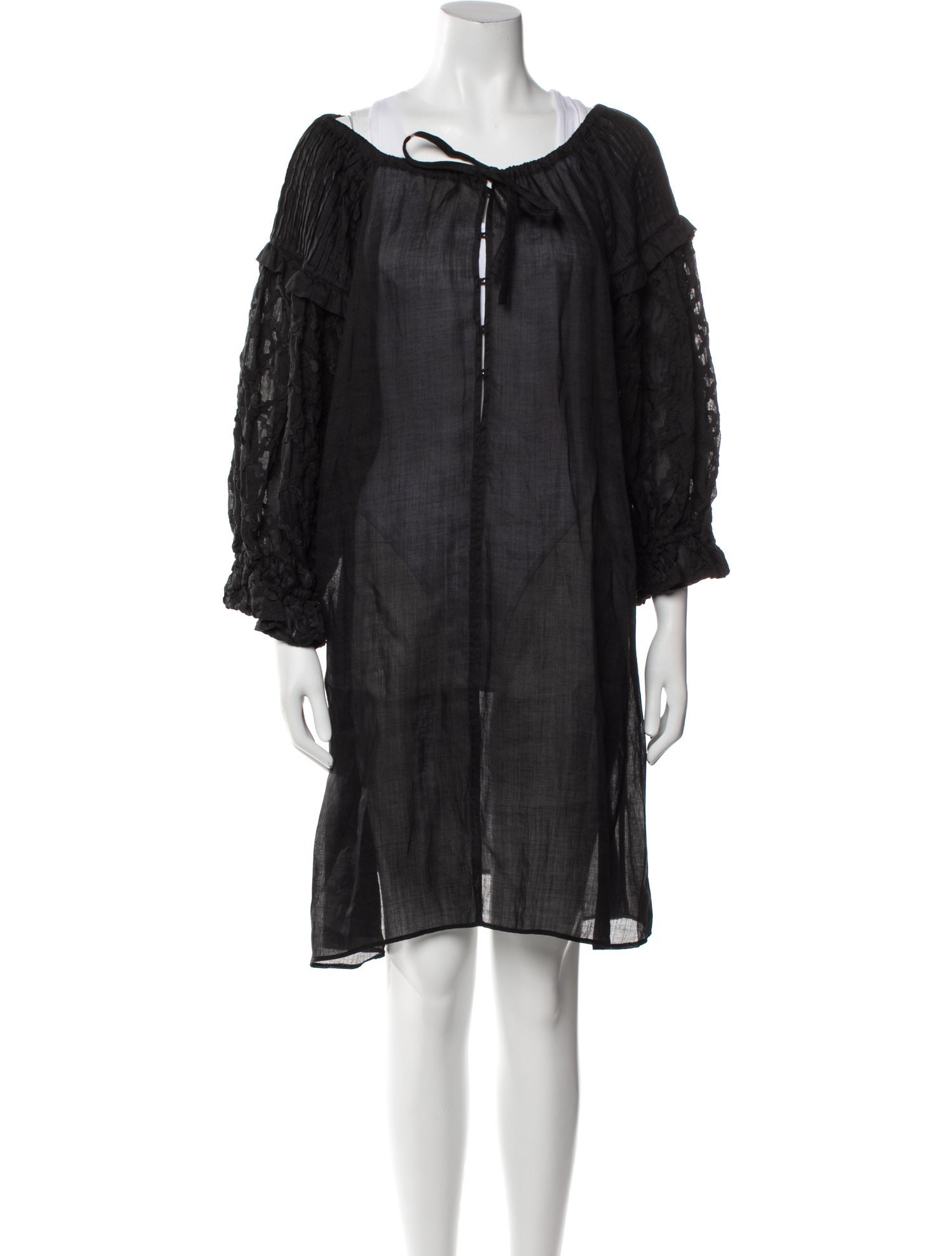 Innika Choo Linen Knee-Length Dress