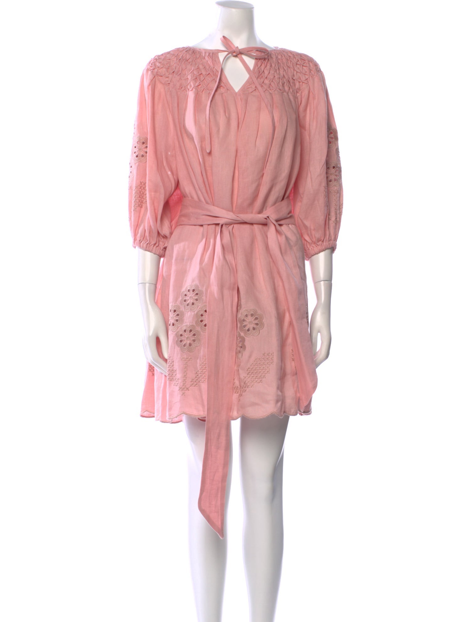 Innika Choo Linen Knee-Length Dress