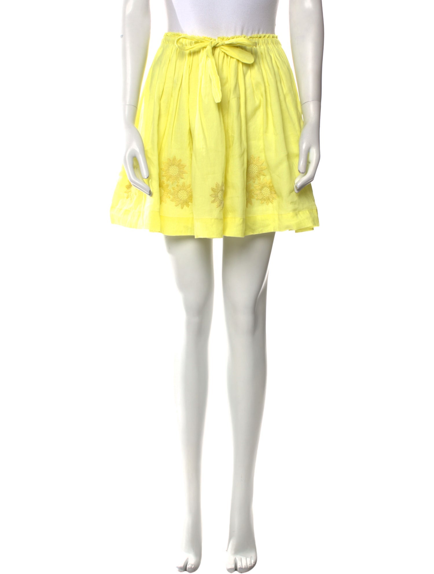 Innika Choo Embroidered Accent Mini Skirt