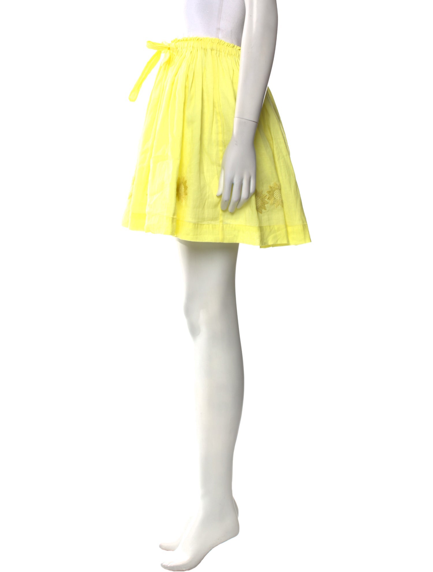 Innika Choo Embroidered Accent Mini Skirt