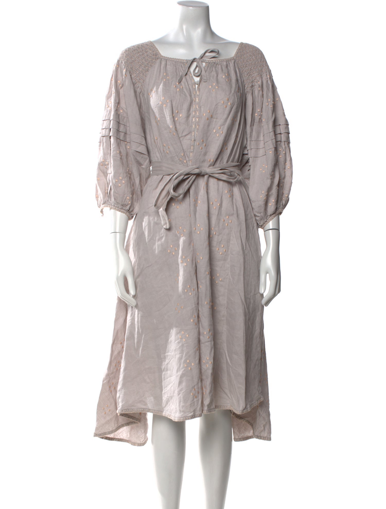 Innika Choo Square Neckline Midi Length Dress