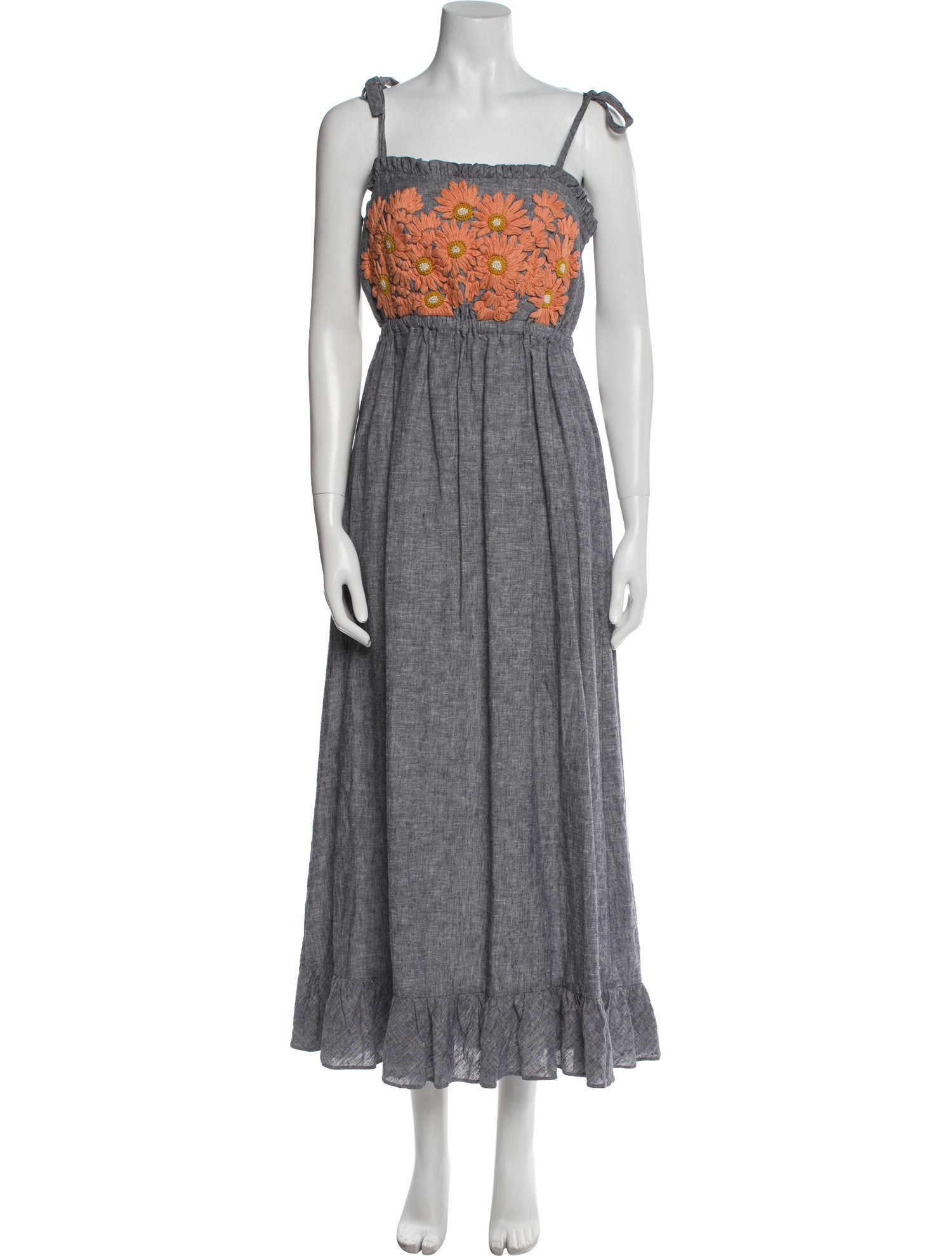 Innika Choo Linen Long Dress