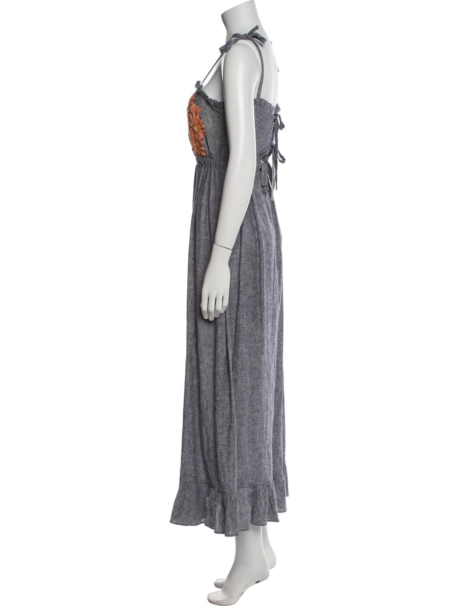 Innika Choo Linen Long Dress