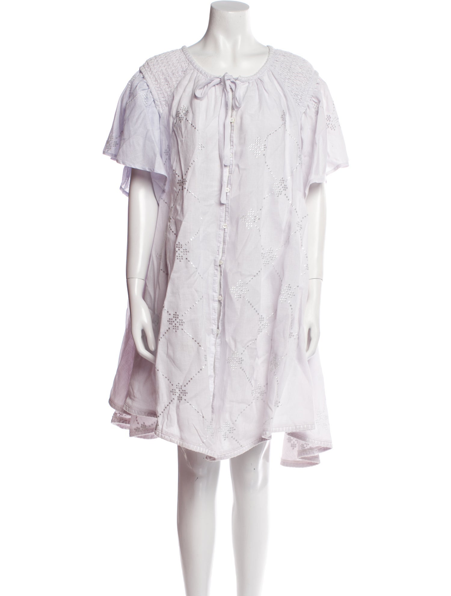 Innika Choo Linen Knee-Length Dress