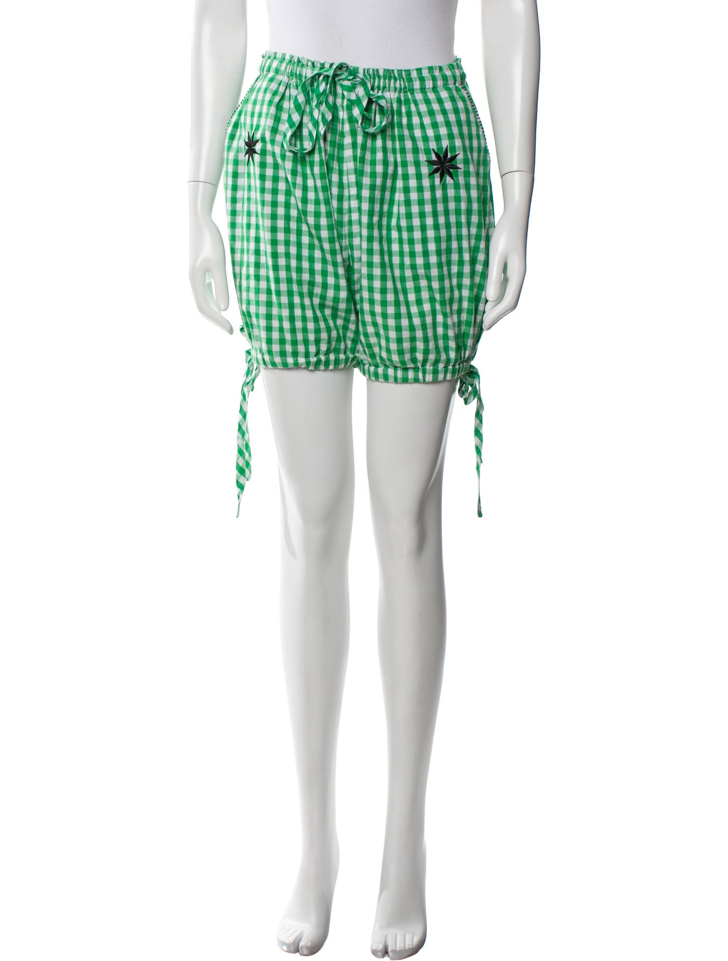 Innika Choo Plaid Print Mini Shorts