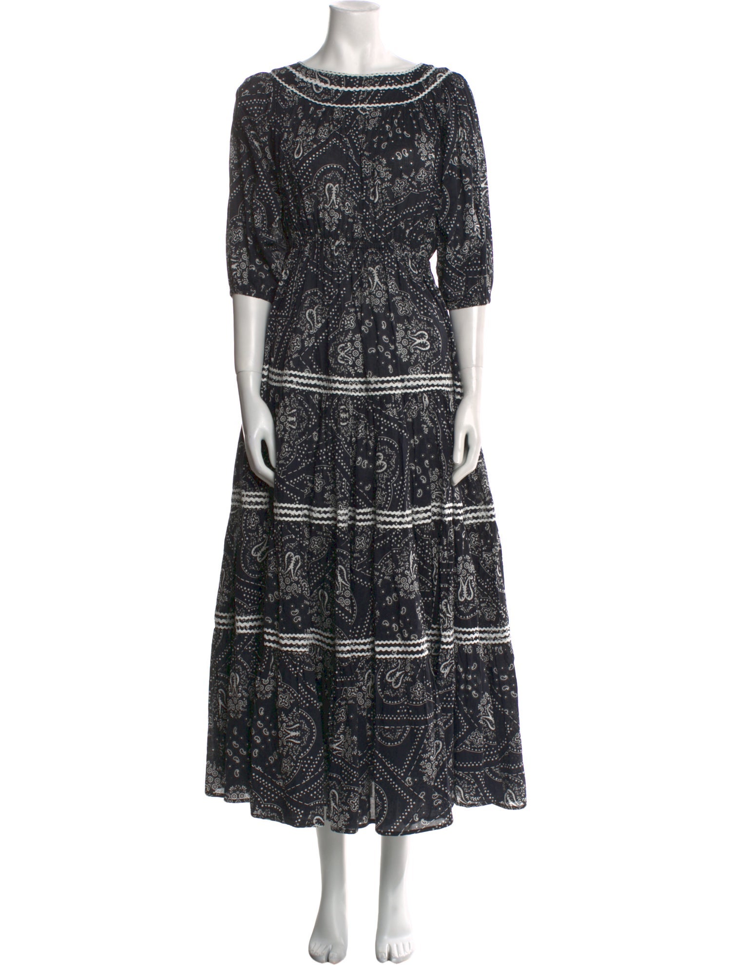 Innika Choo Paisley Print Long Dress