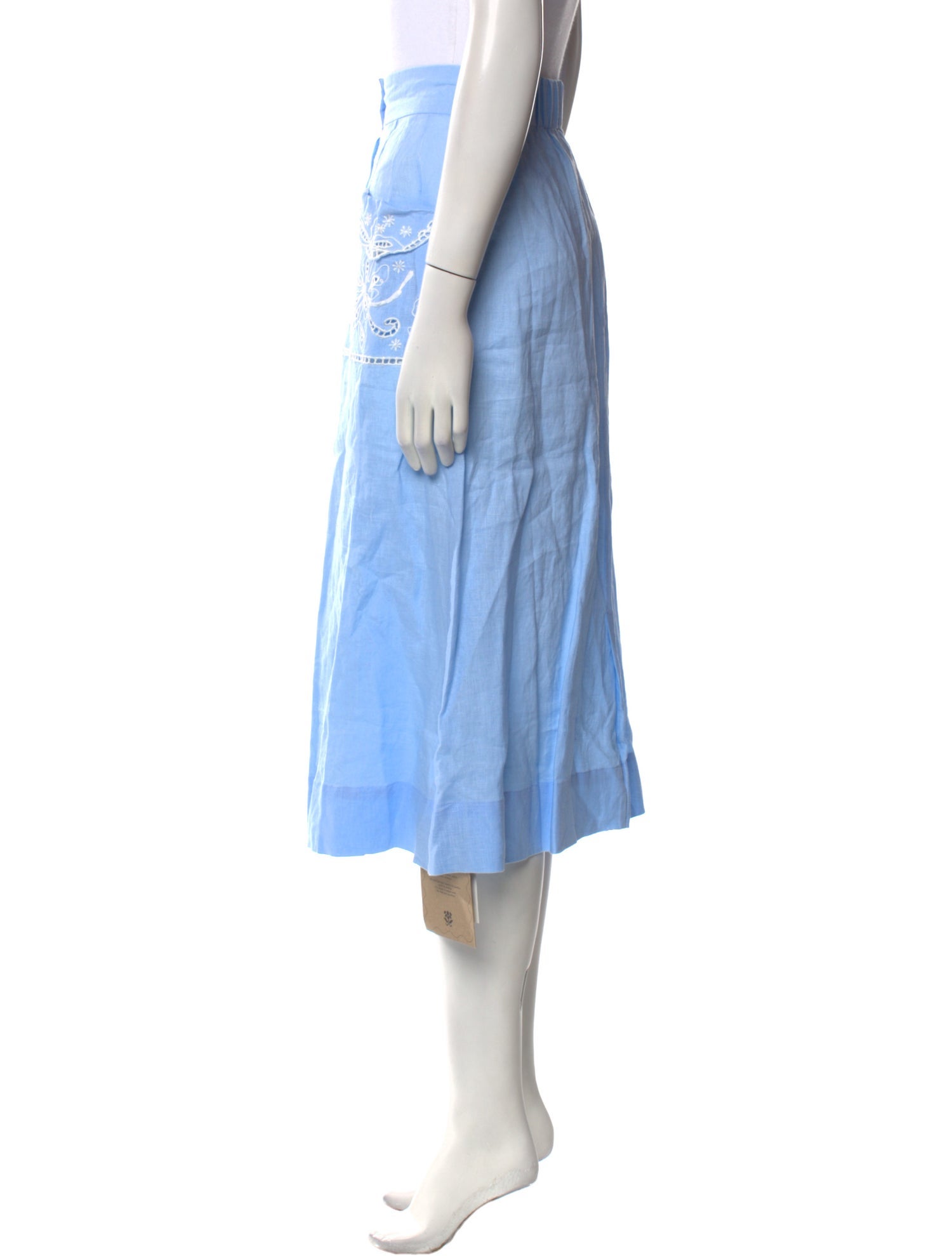 Innika Choo Linen Midi Length Skirt w/ Tags