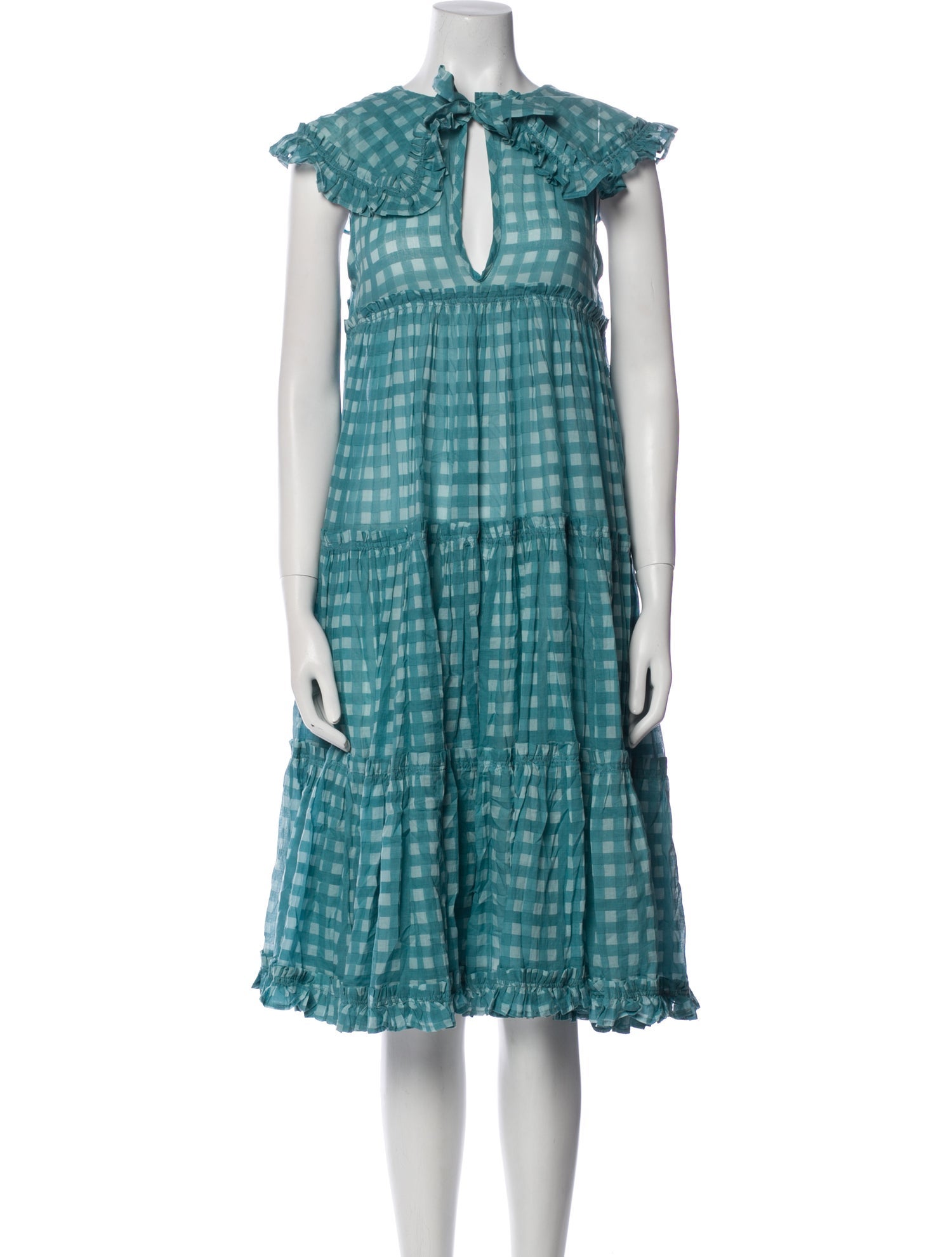 Innika Choo Plaid Print Knee-Length Dress