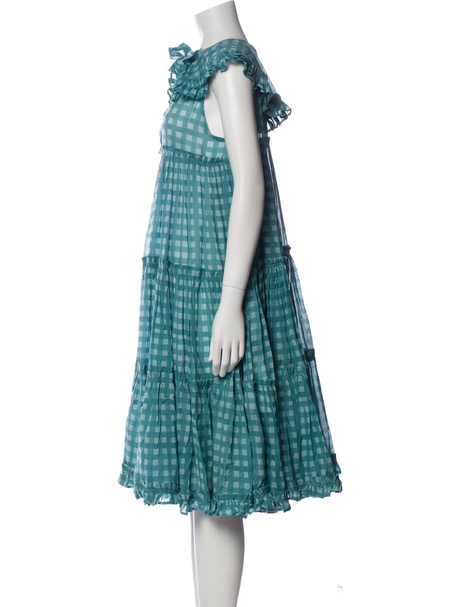 Innika Choo Plaid Print Knee-Length Dress