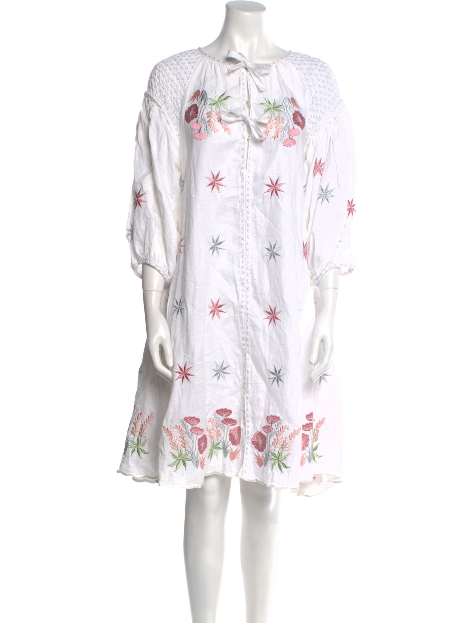 Innika Choo Linen Knee-Length Dress