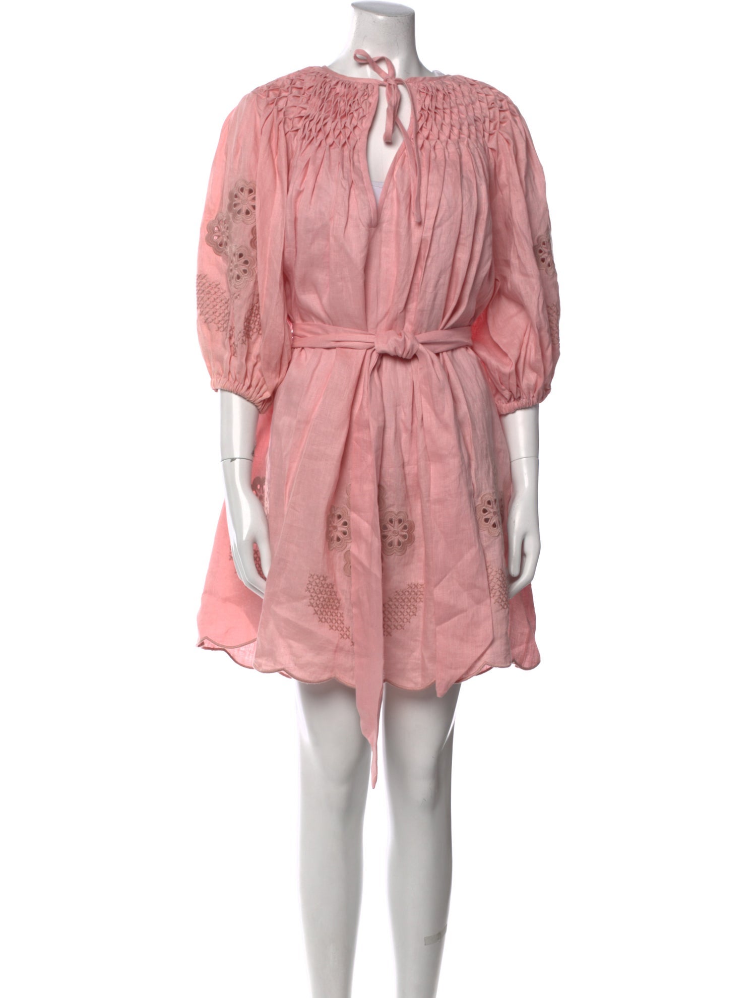 Innika Choo Linen Knee-Length Dress