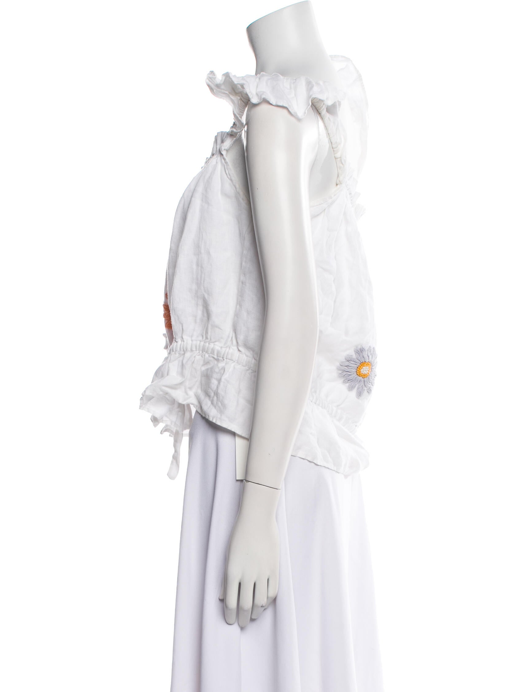 Innika Choo Square Neckline Sleeveless Crop Top