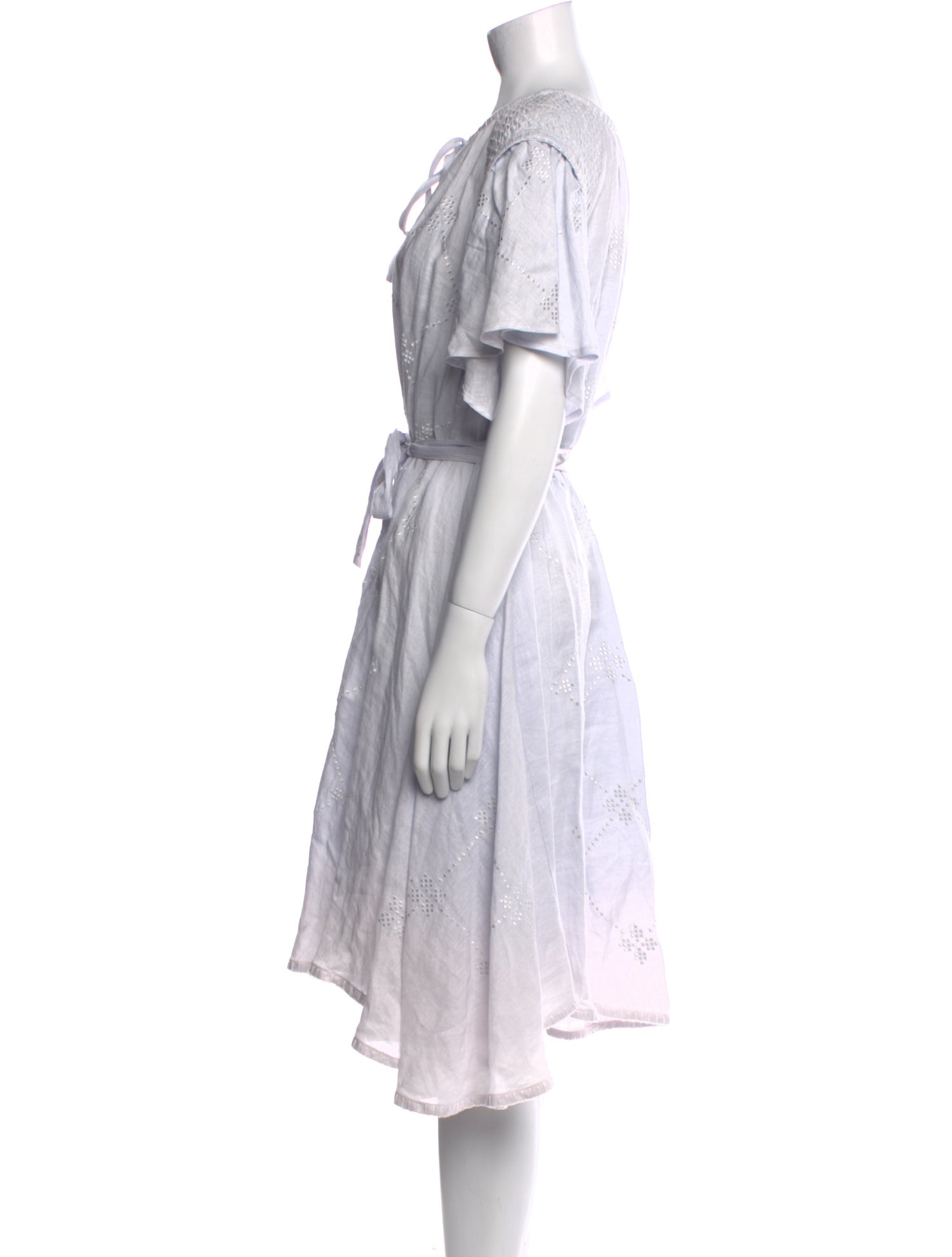 Innika Choo Linen Midi Length Dress