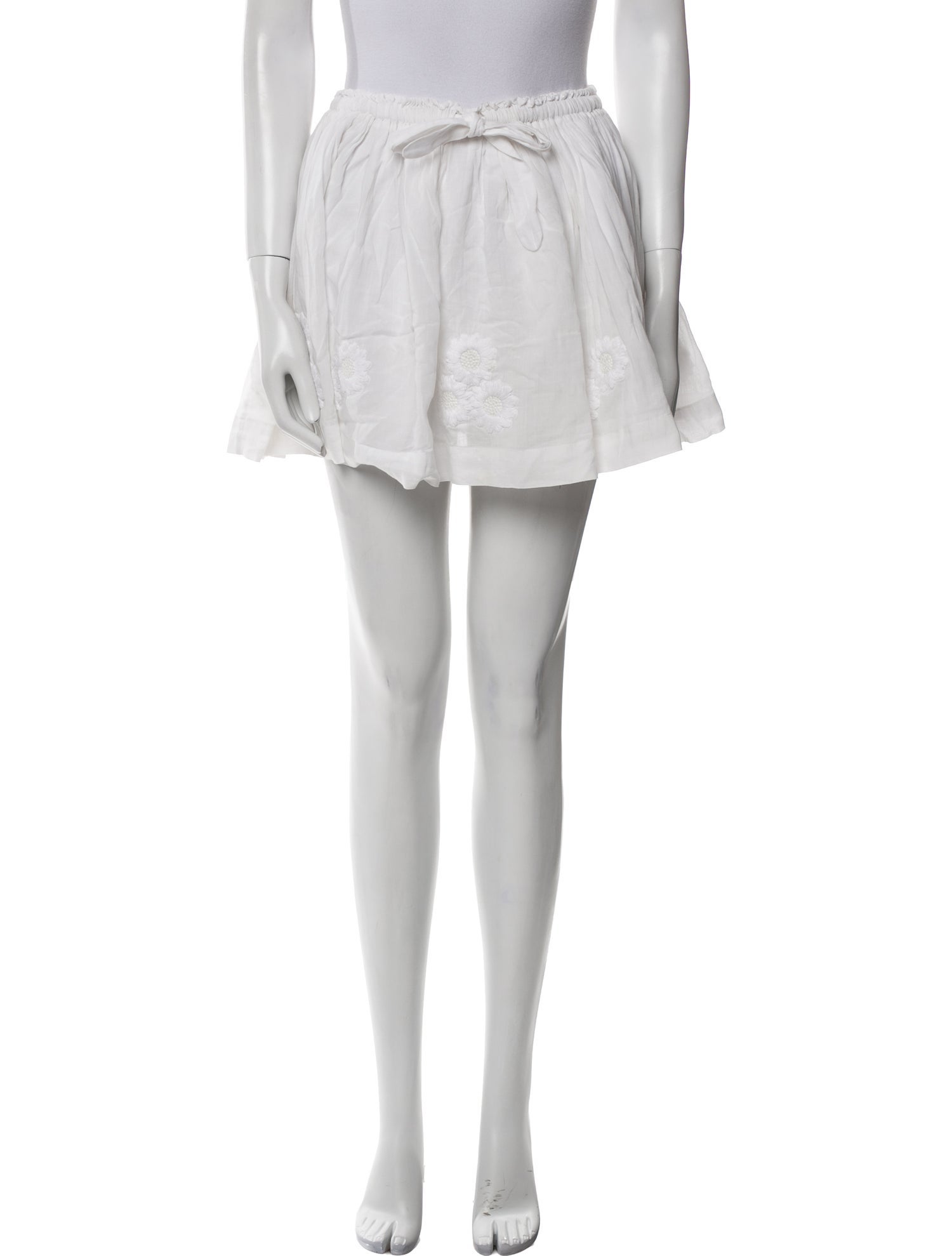 Innika Choo Embroidered Accent Mini Skirt