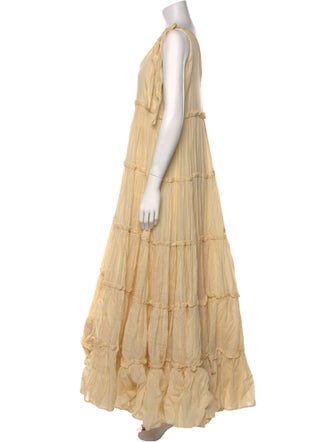 Innika Choo V-Neck Long Dress