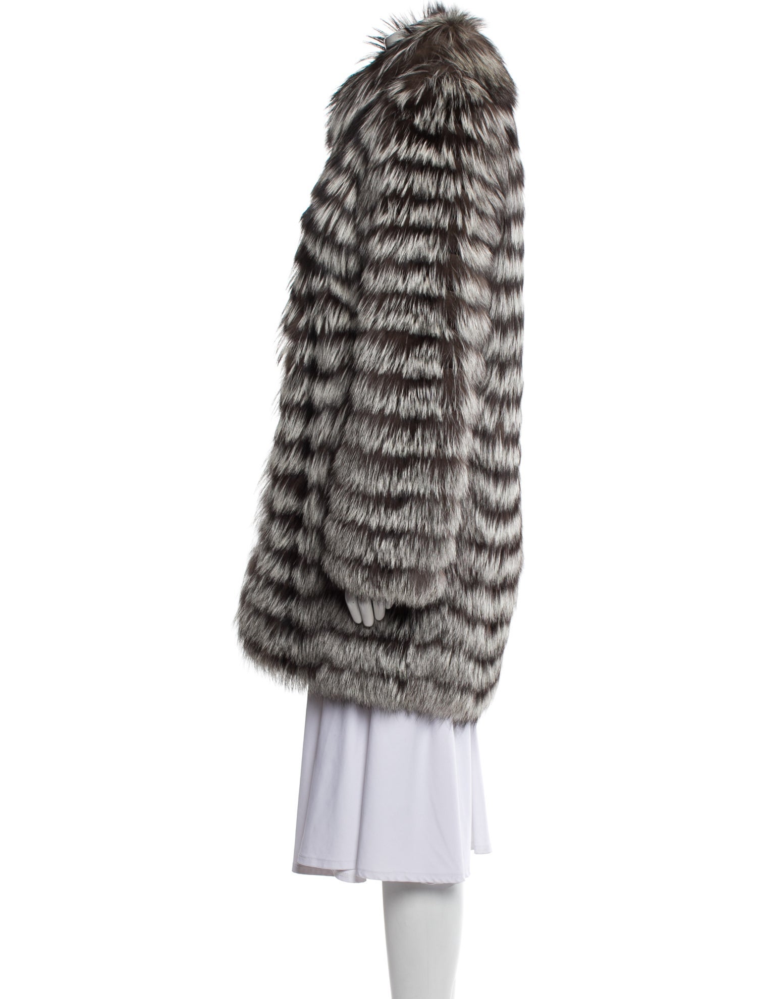 Inochi Fox Printed Fur Coat