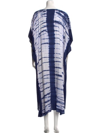 India Collection Tie-Dye Print Midi Length Dress