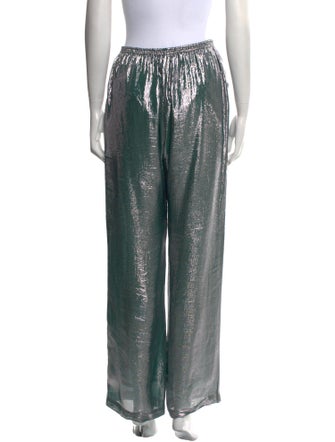 INDRESS Silk Wide Leg Pants