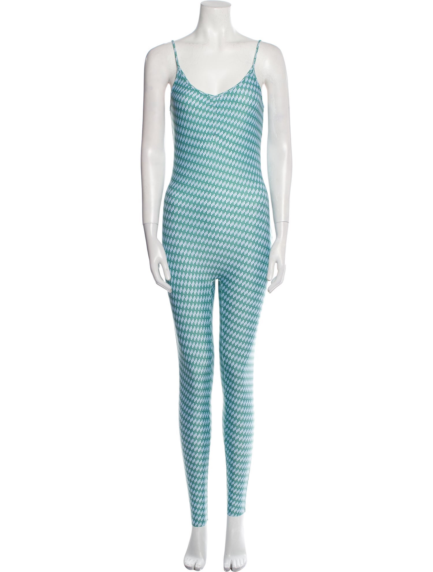 InShade Plaid Print V-Neck Jumpsuit