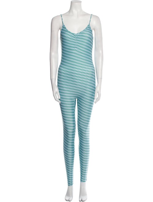 InShade Plaid Print V-Neck Jumpsuit