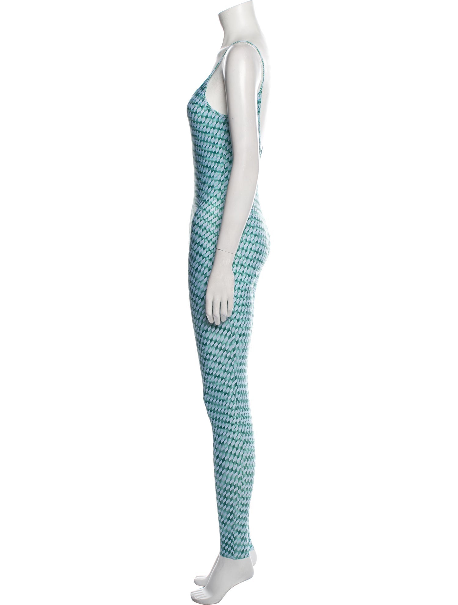 InShade Plaid Print V-Neck Jumpsuit