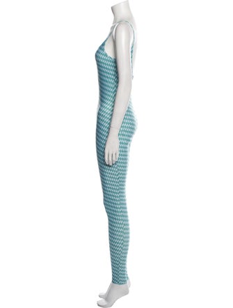 InShade Plaid Print V-Neck Jumpsuit