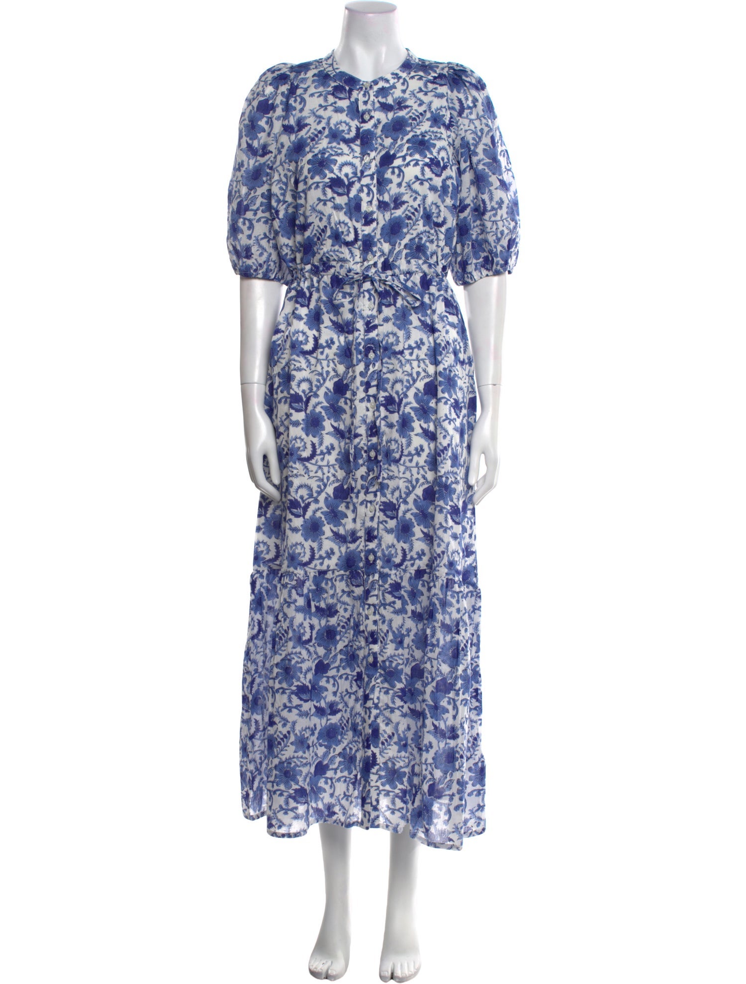 India Collection By Emerson Fry Floral Print Long Dress
