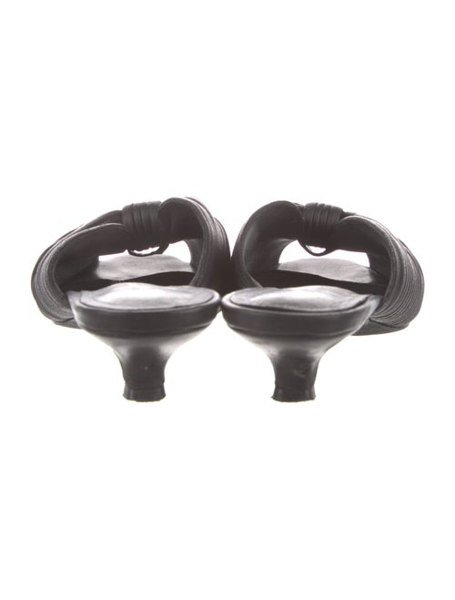 "intentionally _________" Leather Striped Slides