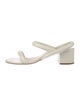 "intentionally _________" Leather Slingback Sandals