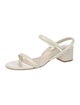 "intentionally _________" Leather Slingback Sandals