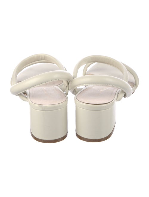 "intentionally _________" Leather Slingback Sandals