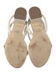"intentionally _________" Leather Slingback Sandals