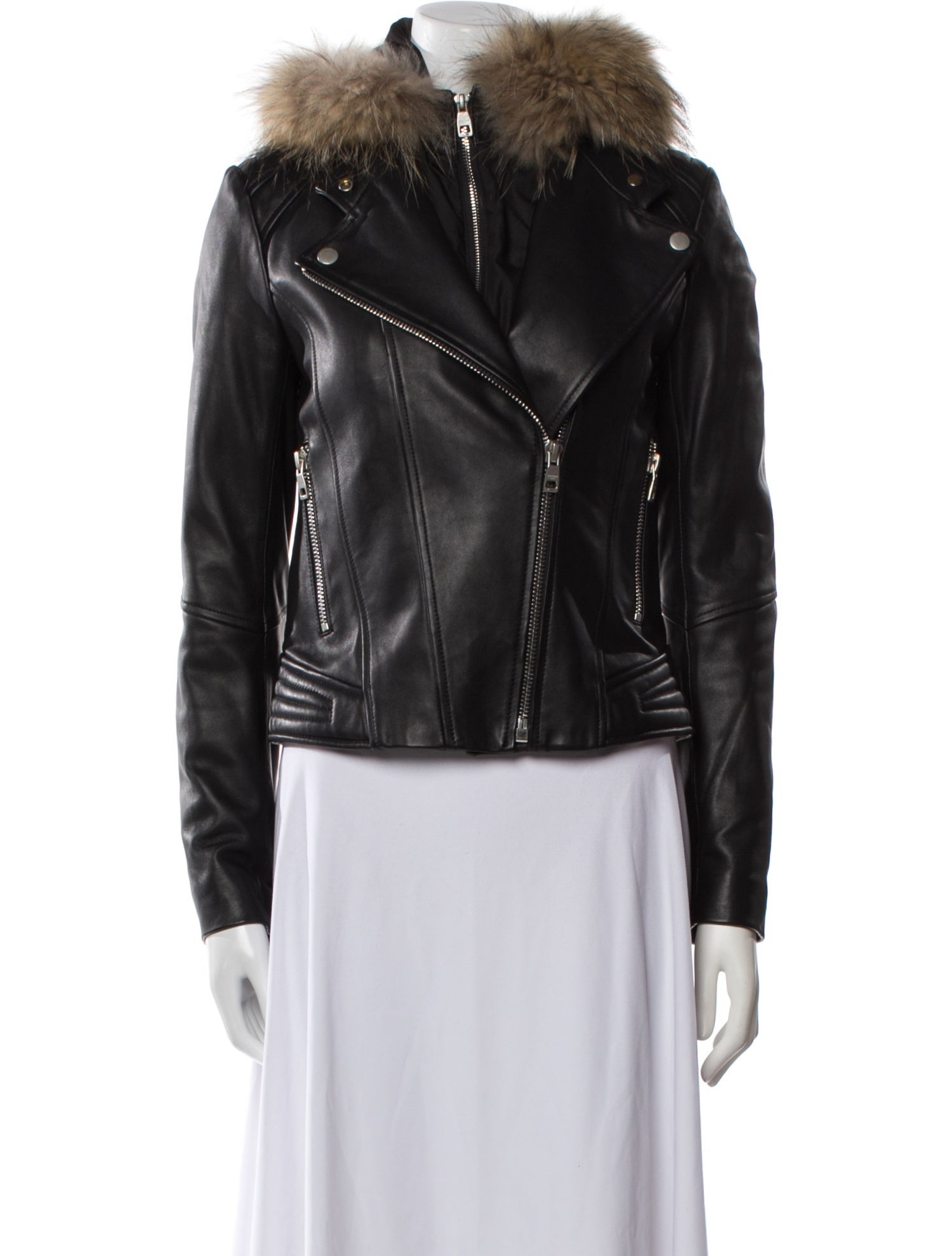 Intuition Paris Leather Biker Jacket