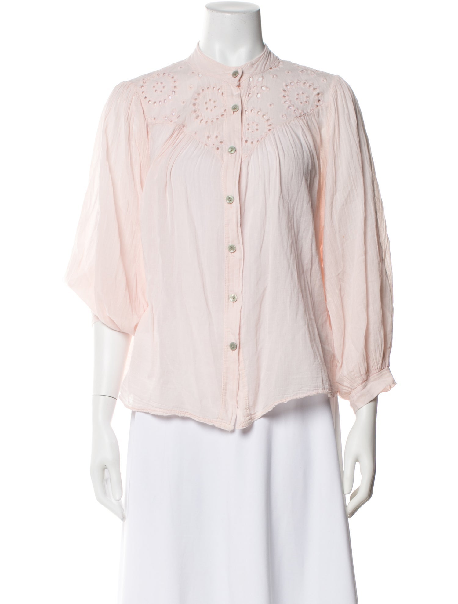 Intuition Paris Three-Quarter Sleeve Blouse