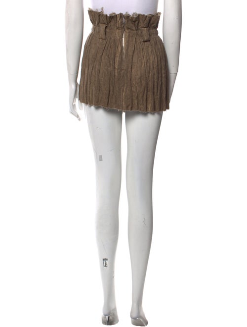 Interior Raw-Edge Trim Mini Skirt