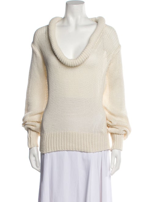 Interior Plunge Neckline Sweater