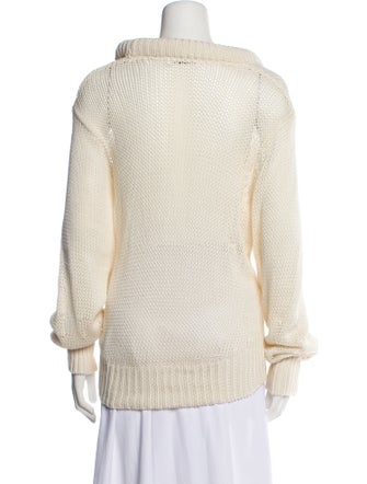 Interior Plunge Neckline Sweater