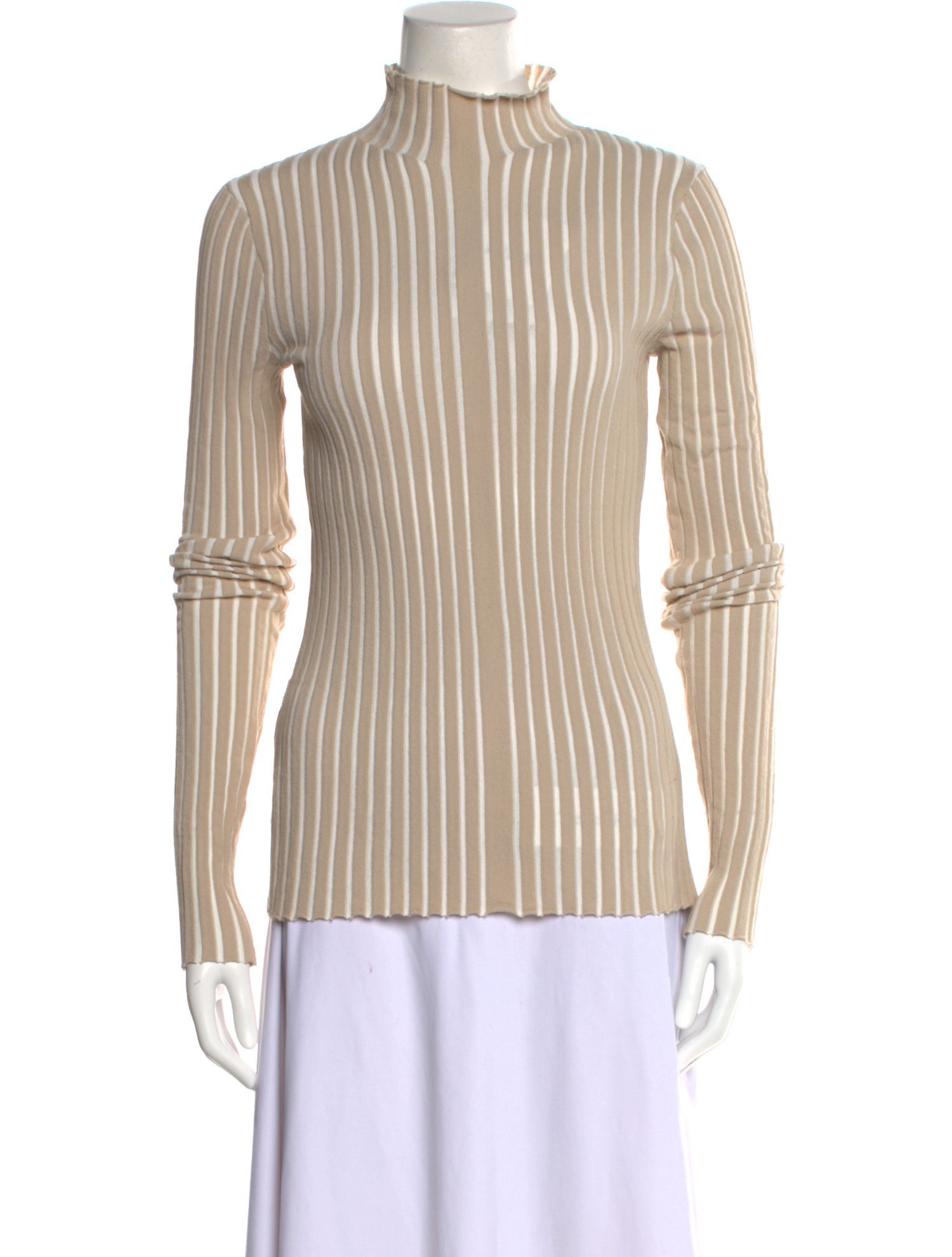 Interior Mock Neck Long Sleeve Tunic