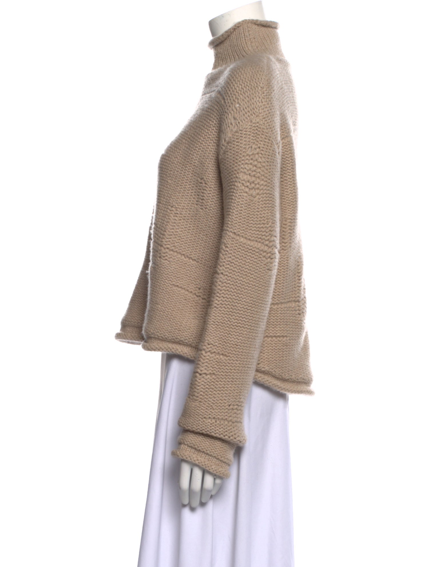 Interior Cashmere Mock Neck Sweater w/ Tags