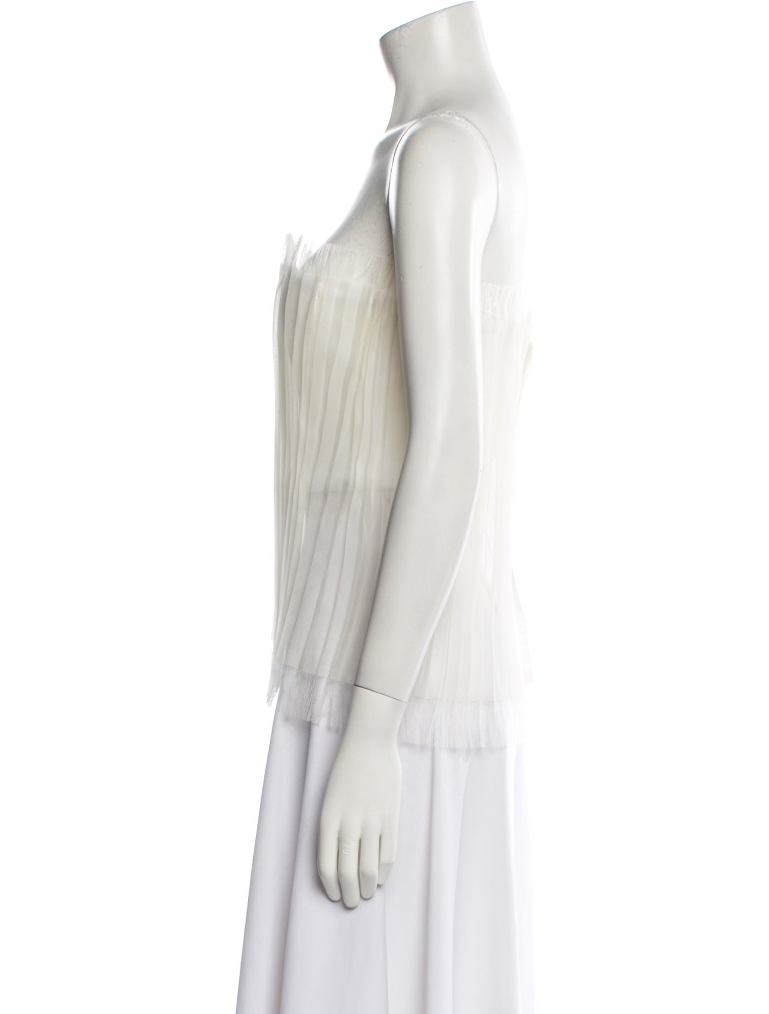 Interior Silk Strapless Top