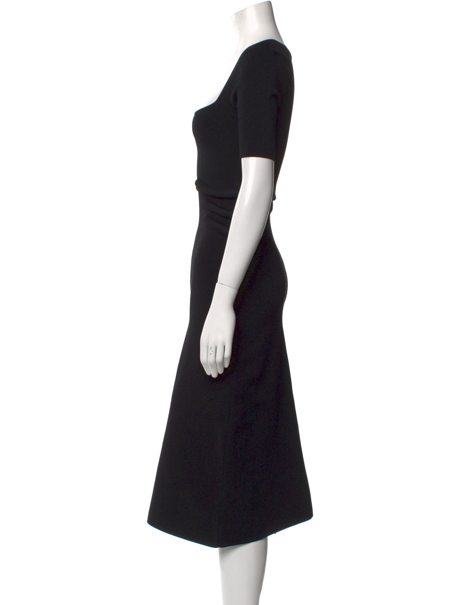 Interior Square Neckline Midi Length Dress