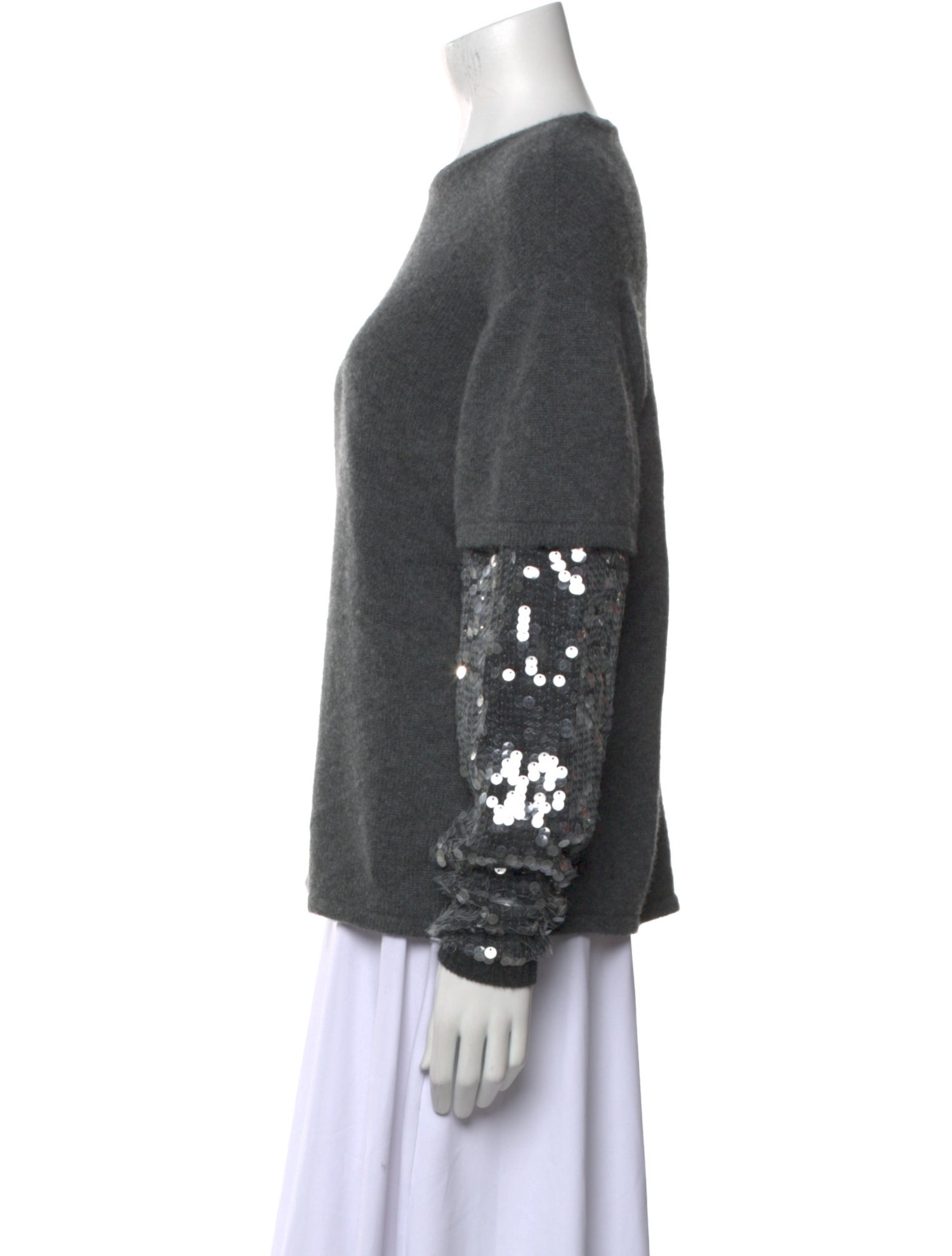 Interior Cashmere Crew Neck Sweater