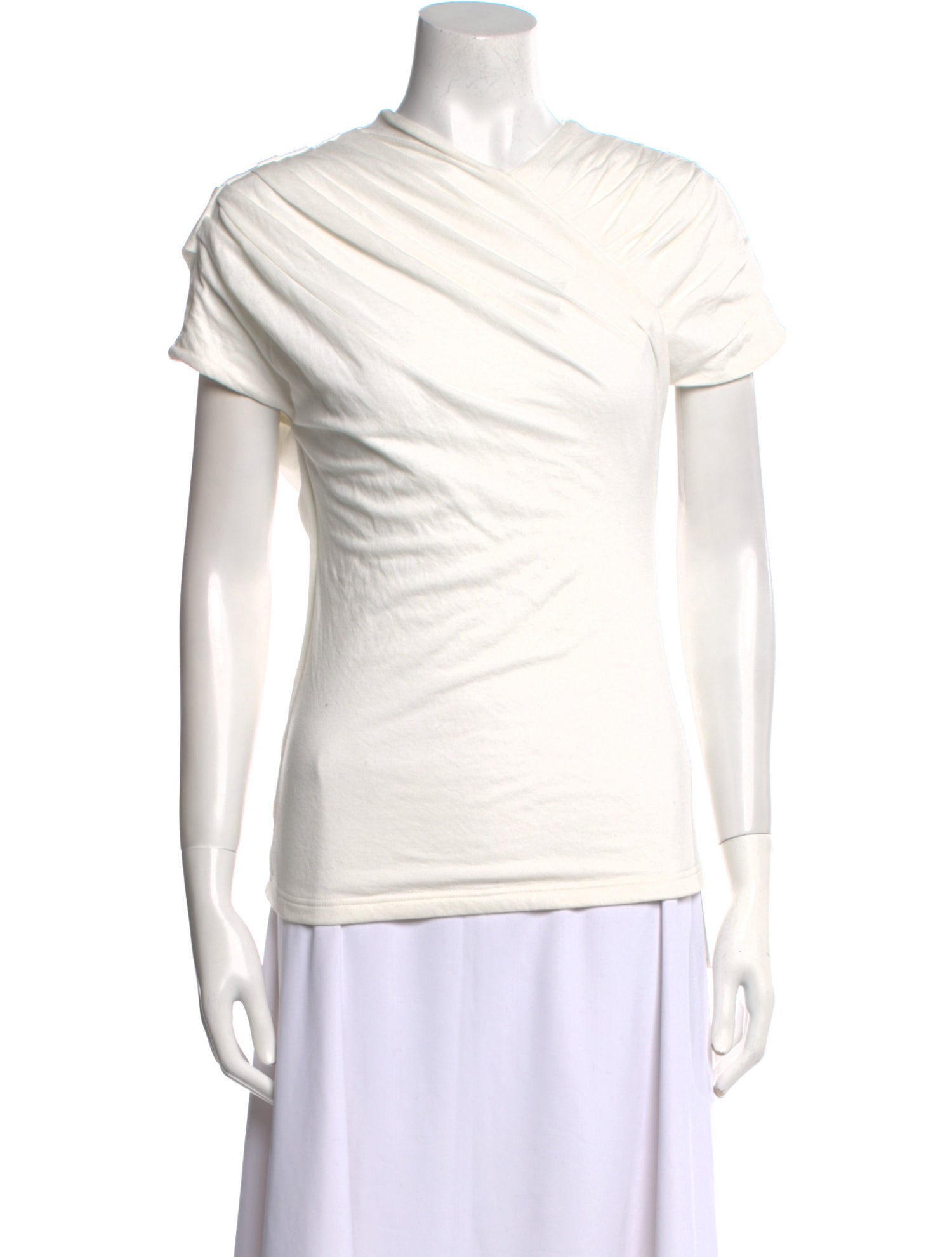 Interior V-Neck Short Sleeve T-Shirt